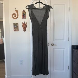 Vintage Betsey Johnson Black and White Polka Dot Dress